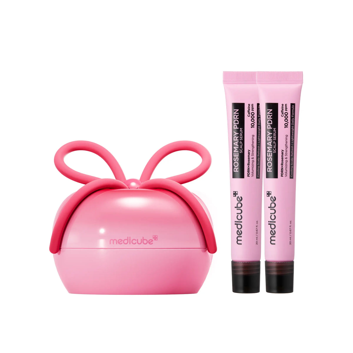 Ribbon Cherry Glass Hair Brush