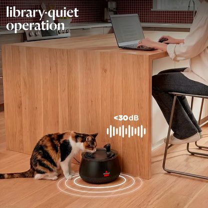 Cat Water Fountain – Fresh, Filtered Water with Ultra-Quiet Wireless Pump